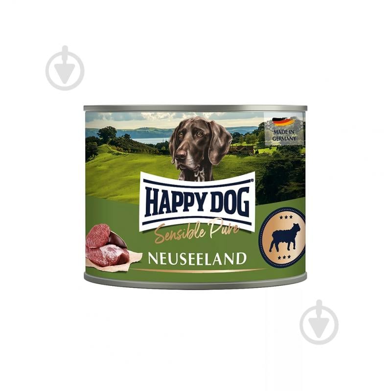 Корм вологий HappyDog Sensible Pure з ягням 200 г - фото 1