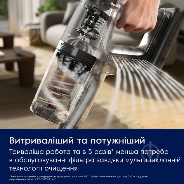 Пылесос аккумуляторный Electrolux EP83HB25UV white - фото 12