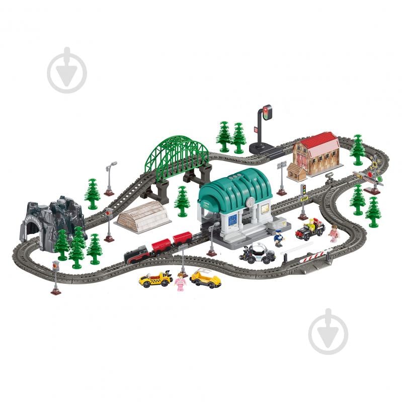 Железная дорога OTAMANKO Путешествующий Экспресс черно-красный 532.03.23 - фото 1