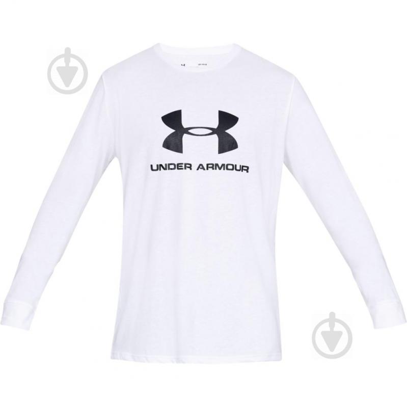 Футболка Under Armour SPORTSTYLE LOGO LS 1329283-100 р.S білий - фото 4