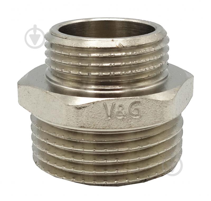 Ніпель редукційний ЗЗ V&G VALOGIN 3/8"х1/4" VG-203201 - фото 1