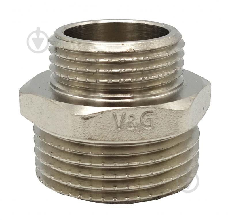 Ніпель редукційний ЗЗ V&G VALOGIN 1/2"х1/4" VG-203202 - фото 1