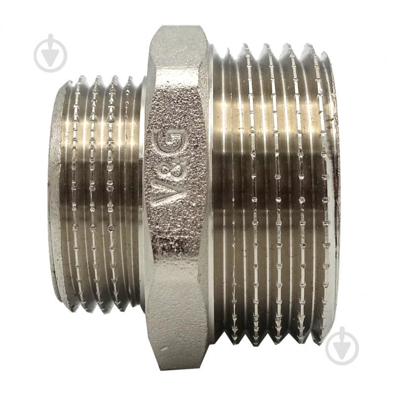 Ніпель редукційний ЗЗ V&G VALOGIN 1/2"х1/4" VG-203202 - фото 3