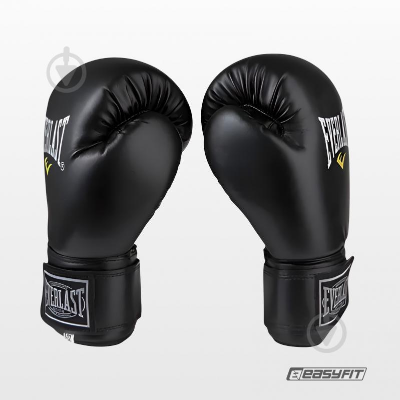 Боксерські рукавиці EasyFit р. 6 унцій (6 oz) чорний - фото 4