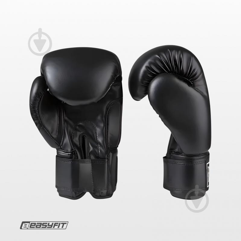 Боксерські рукавиці EasyFit р. 6 унцій (6 oz) чорний - фото 6