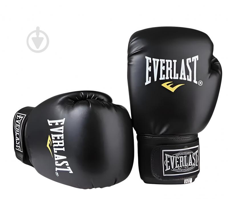 Боксерські рукавиці EasyFit р. 6 унцій (6 oz) чорний - фото 1