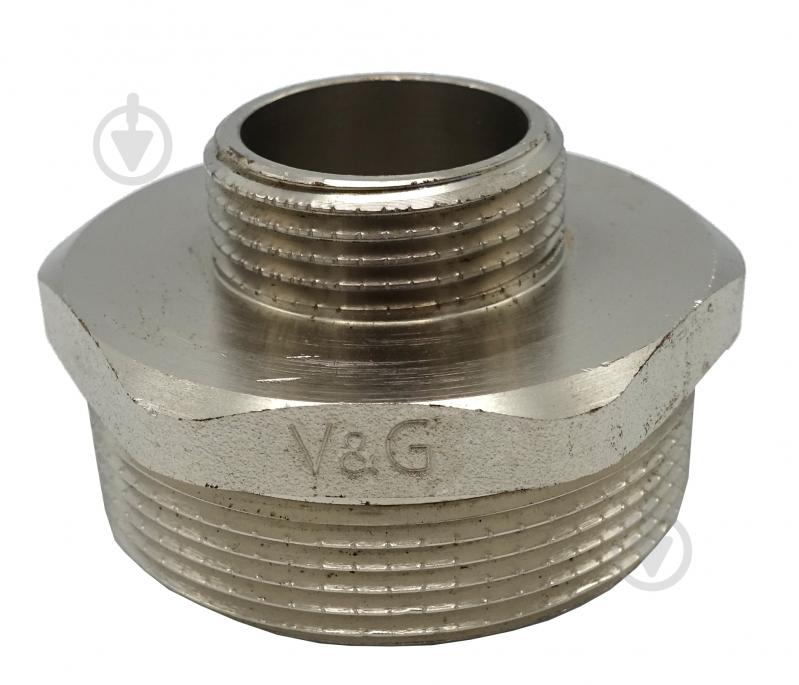 Ніпель редукційний ЗЗ V&G VALOGIN 1"х1/2" VG-203205 - фото 1