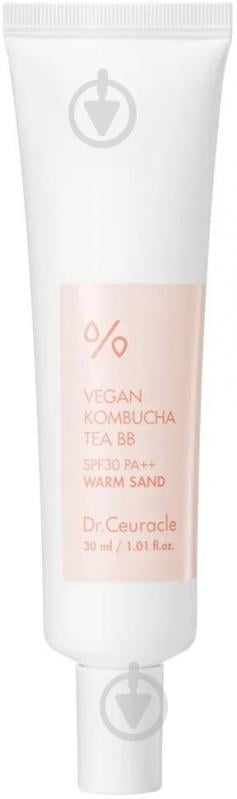 Крем тональный Dr.Ceuracle ВВ веганский с экстрактом комбучи Vegan Kombucha Tea BB Cream бежевый 30 мл - фото 1