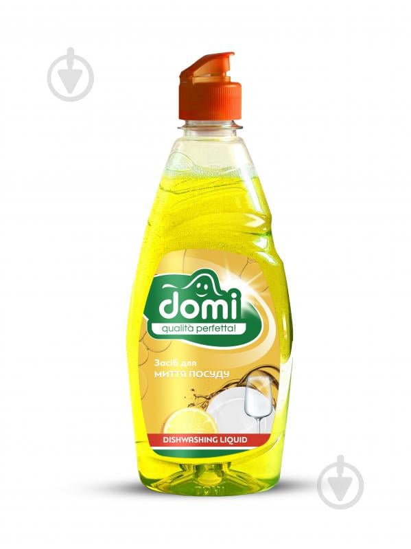 Засіб для ручного миття посуду Domi Лимон 0,45 л - фото 1