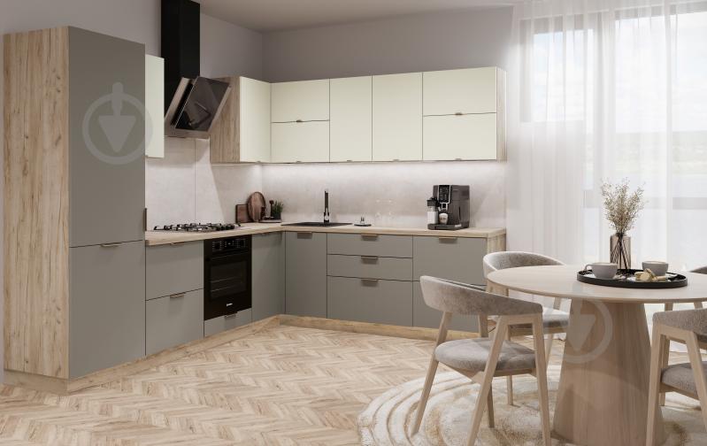 Шафа верхня 60/72 MC Natura Асканія бешамель/дуб крафт сірий LuxeForm - фото 7