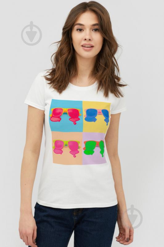 Футболка YAPPI Basic 1702161 р.S белый - фото 1