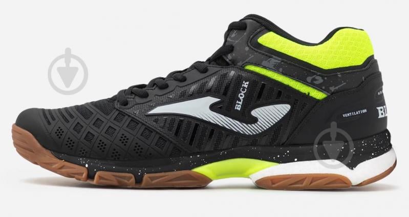 Кроссовки мужские Joma V.BLOK MEN 2401 NEGRO AMARILLO FLUOR VBLOKS2401 р.41 черные - фото 2