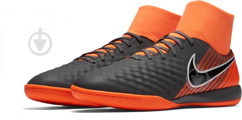 Футзальне взуття Nike OBRAX ACADEMY DF IC AH7309-080 р.44,5 сірий - фото 1