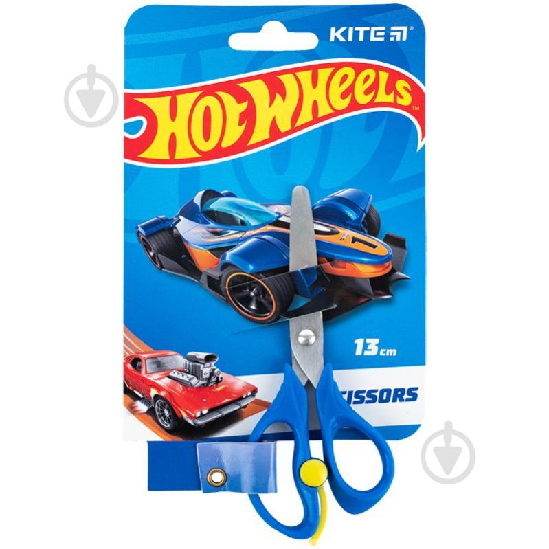 Ножиці дитячі з пружиною 13см Hot Wheels KITE HW24-129 - фото 1