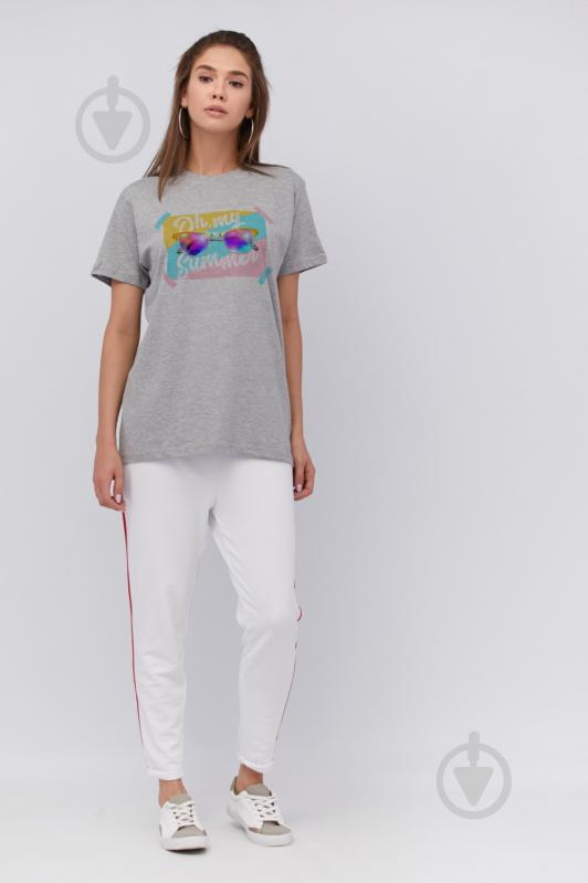 Футболка YAPPI Oversize WG3094 р.S серый - фото 2