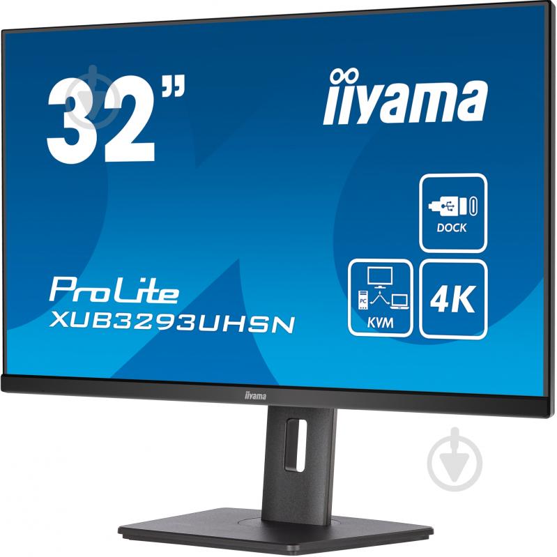 Монитор Iiyama Prolite XUB3293UHSN 31,5" (XUB3293UHSN-B5) - фото 4