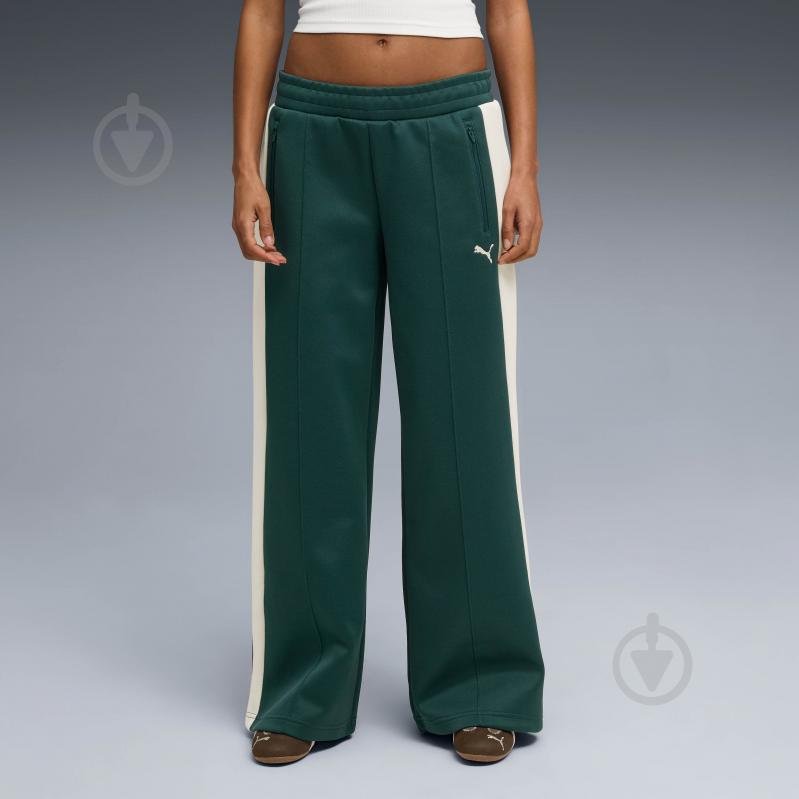 Брюки Puma T7 Low Rise Track Pants op 62980375 р. XL зеленый - фото 1 Брюки Puma T7 Low Rise Track Pants op 62980375 р. XL зеленый - фото 1
