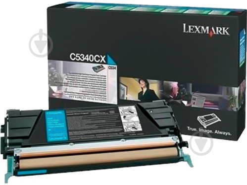 Картридж Lexmark Cyan C5342CX голубой - фото 1 Картридж Lexmark Cyan C5342CX голубой - фото 1