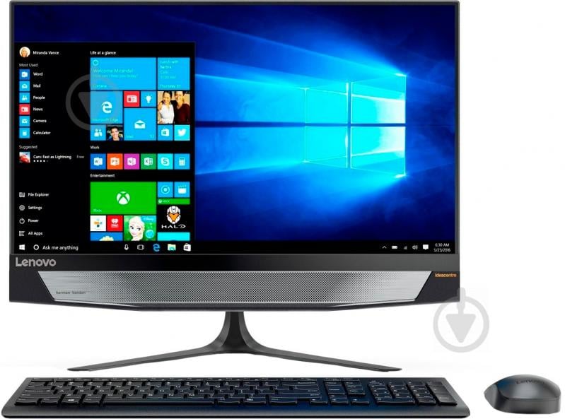 Моноблок Lenovo IdeaCentre AiO 720-24 23.8" (F0CM005RUA) black - фото 1