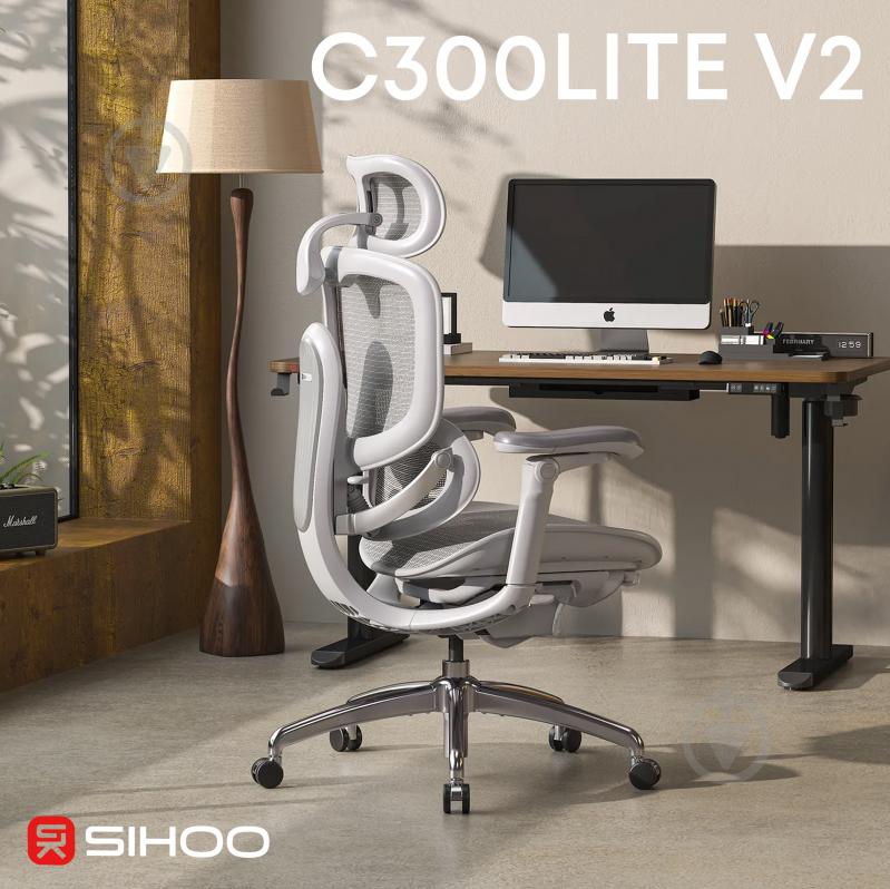 Кресло офисное Sihoo DORO C300 LITE V2 White белый - фото 6 Кресло офисное Sihoo DORO C300 LITE V2 White белый - фото 6