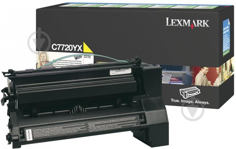 Картридж Lexmark Yellow C7720YX желтый - фото 1 Картридж Lexmark Yellow C7720YX желтый - фото 1