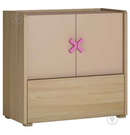 Комод Meble Wojcik 2D1S FIGARO 870x850x350 мм дуб светлый/дуб светлый - фото 1