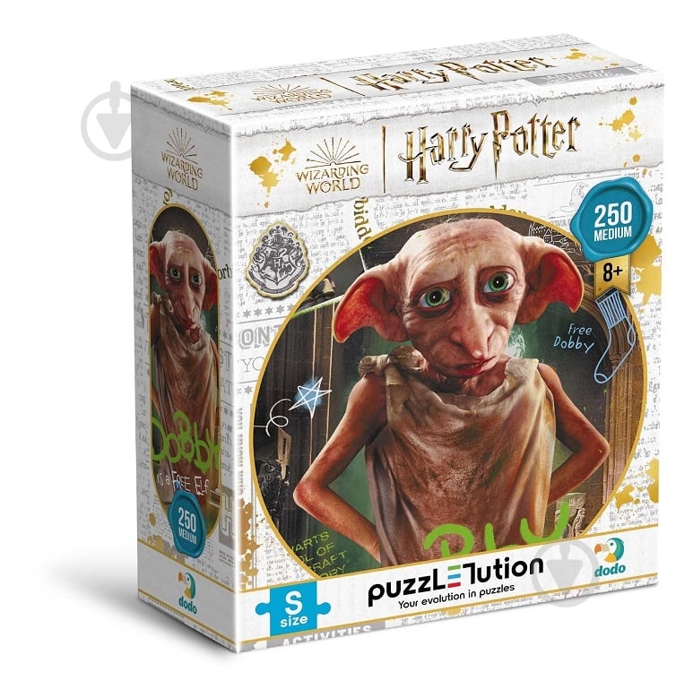 Пазл DoDo Medium-S Harry Potter. Доби, 250 элементов 200497 - фото 1 Пазл DoDo Medium-S Harry Potter. Доби, 250 элементов 200497 - фото 1