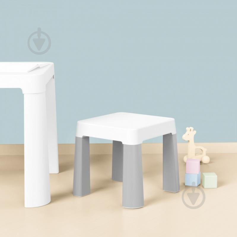 Табурет ТехноК 0860 бело-серый - фото 4