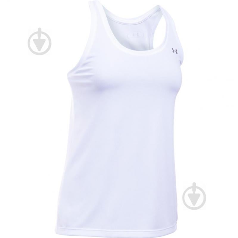 Майка Under Armour Tech Tank - Solid 1275045-100 р.S белый - фото 4