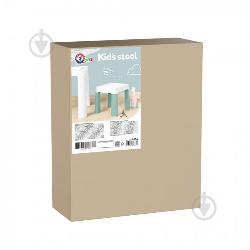 Табурет ТехноК 0884 бело-зеленый - фото 6 Табурет ТехноК 0884 бело-зеленый - фото 6