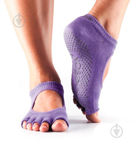 Носки Toesox BELLA GRIP HT-SFI р.S фиолетовый - фото 1