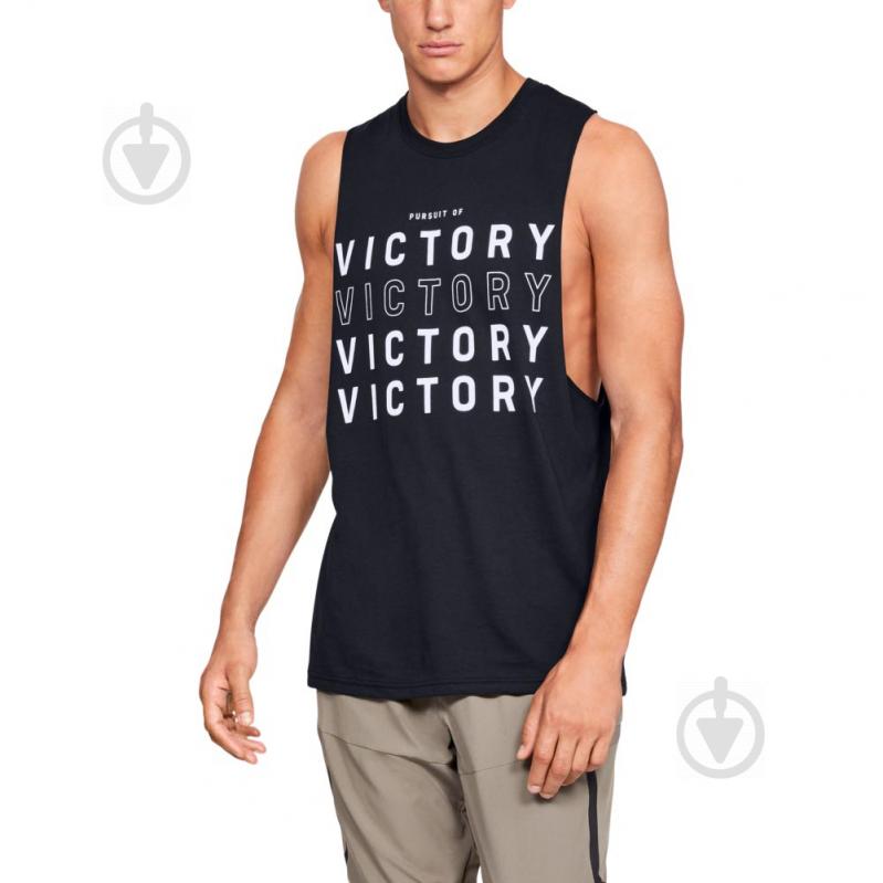 Майка Under Armour UA PURSUIT OF VICTORY SLEEVELESS 1329623-001 р.M черный - фото 5