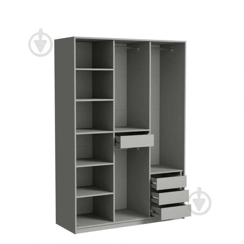 Шкаф Luxe Studio Loom 1500 2200х1500х564 мм шиншилла / светло-серый - фото 2