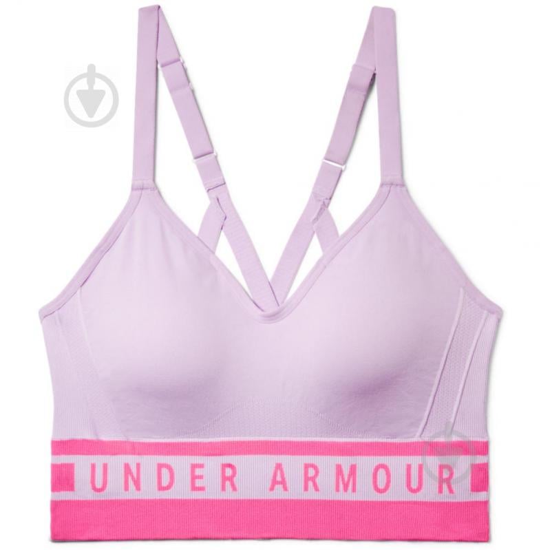 Бра Under Armour Seamless Longline Bra 1322552-543 L фиолетовый - фото 1