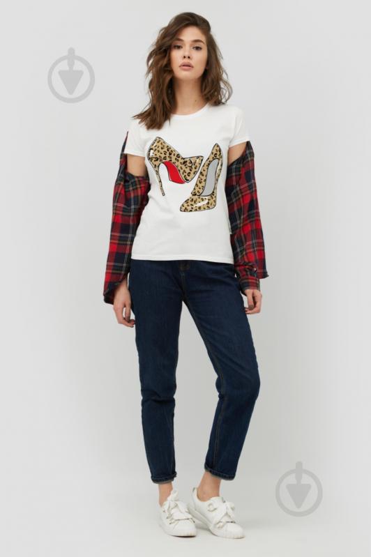 Футболка YAPPI Basic WW1035 р.L білий - фото 2