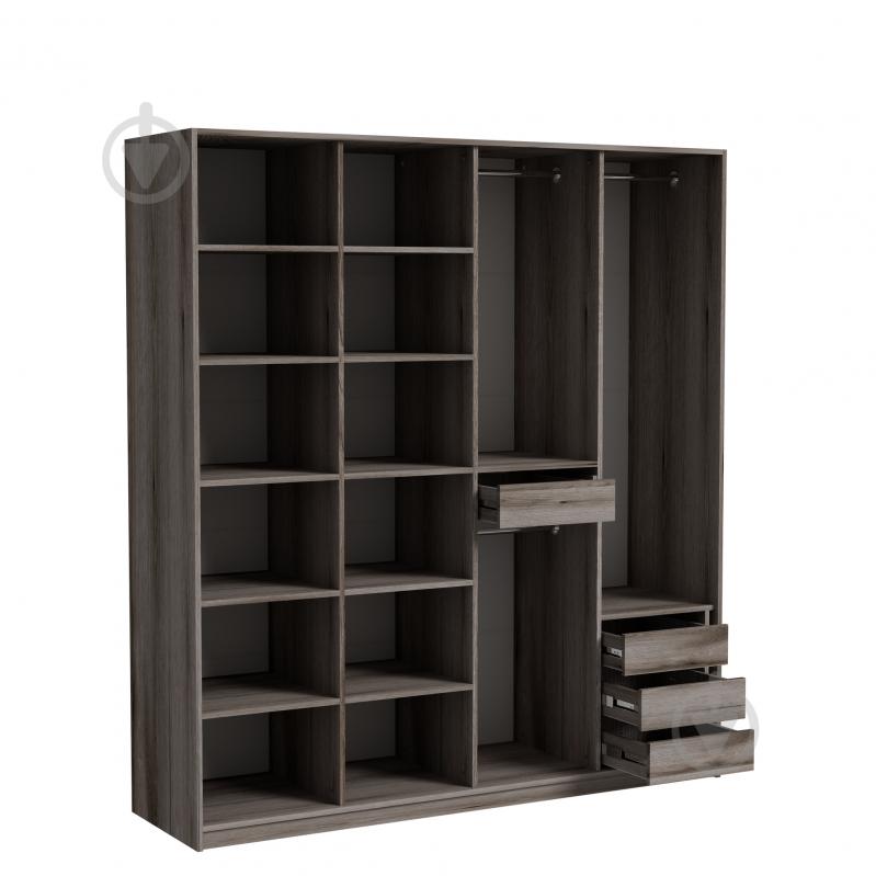 Шкаф Luxe Studio Loom 1988 2200х1988х564 мм дуб эвок прибрежный / светло-серый - фото 2 Шкаф Luxe Studio Loom 1988 2200х1988х564 мм дуб эвок прибрежный / светло-серый - фото 2