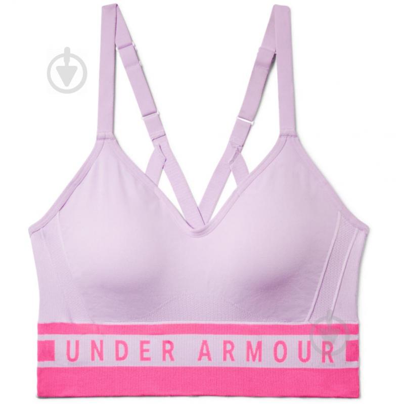 Бра Under Armour Seamless Longline Bra 1322552-543 р.S фіолетовий - фото 1