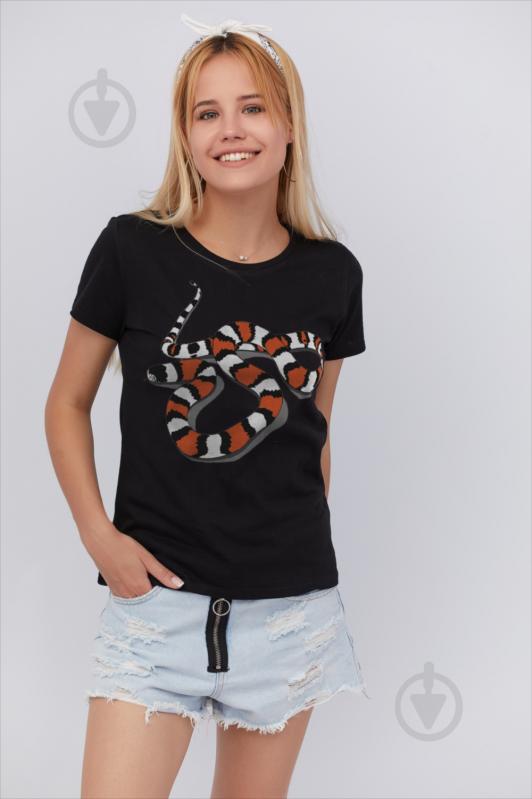 Футболка YAPPI Basic WB1004 р.L чорний - фото 1 Футболка YAPPI Basic WB1004 р.L чорний - фото 1