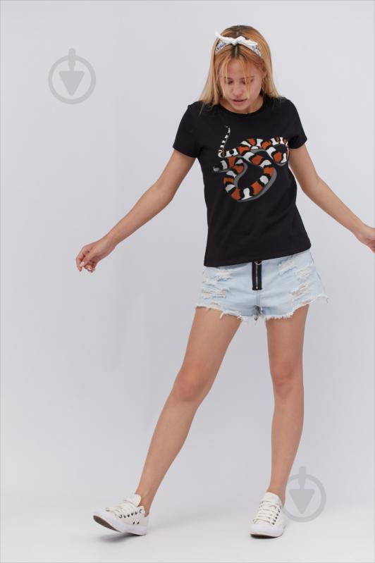 Футболка YAPPI Basic WB1004 р.L чорний - фото 2 Футболка YAPPI Basic WB1004 р.L чорний - фото 2