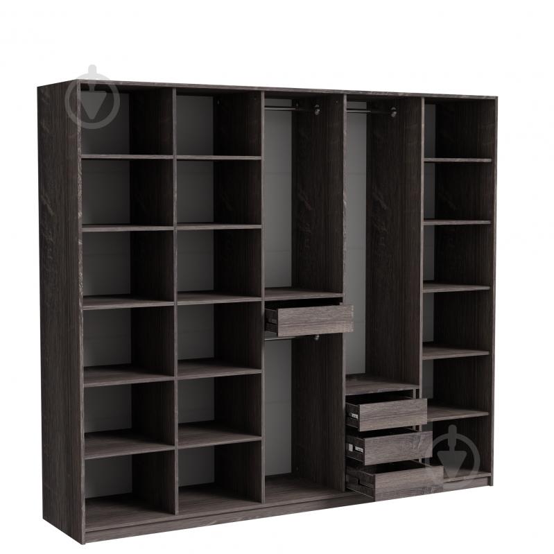 Шкаф Luxe Studio Loom 2476 2200х2476х564 мм агат серый глянец / светло-серый - фото 2 Шкаф Luxe Studio Loom 2476 2200х2476х564 мм агат серый глянец / светло-серый - фото 2