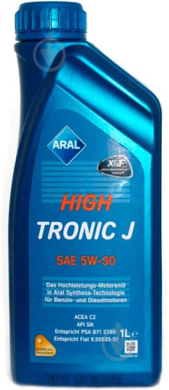 Моторне мастило ARAL High Tronic J 5W-30 1 л (HIGHTRONIC J 5W30 1L) - фото 1