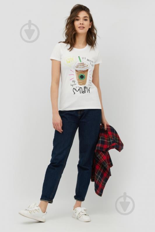 Футболка YAPPI Basic 1702233 р.L белый - фото 2