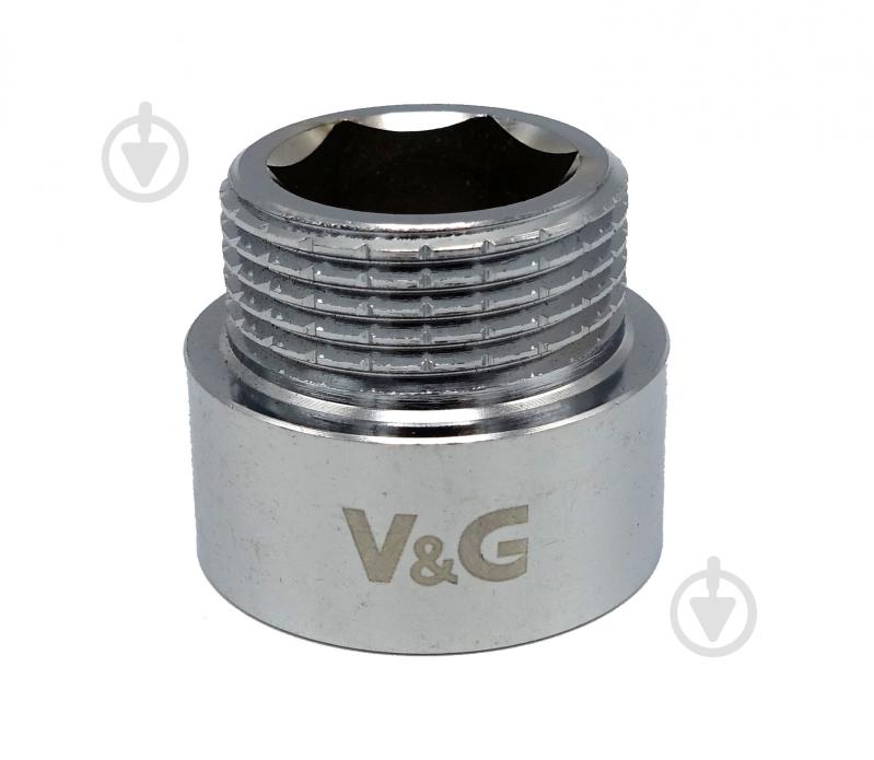 Подовжувач ВЗ V&G VALOGIN 3/4"x10 мм хромований VG-210113 - фото 1