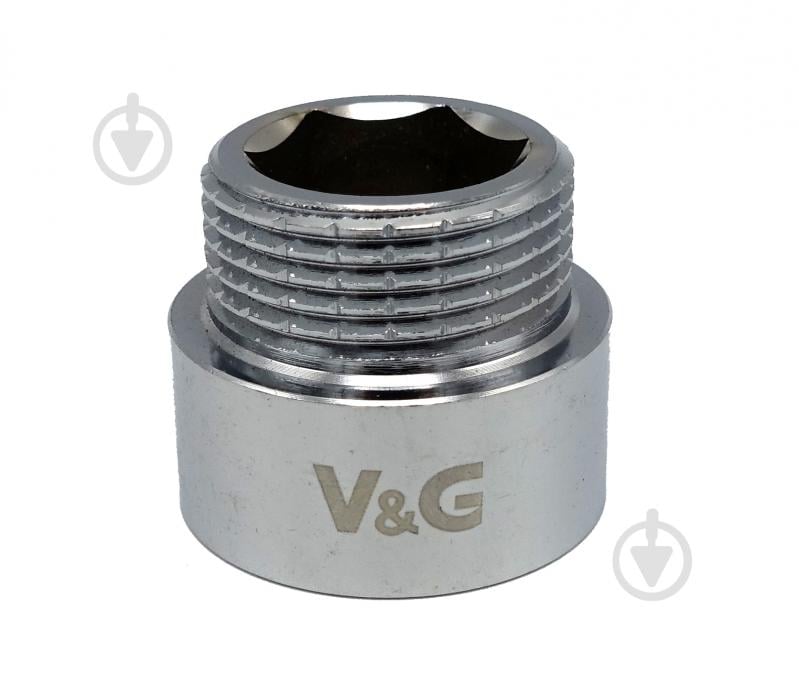 Подовжувач ВЗ V&G VALOGIN 3/4"x15 мм хромований VG-210114 - фото 1