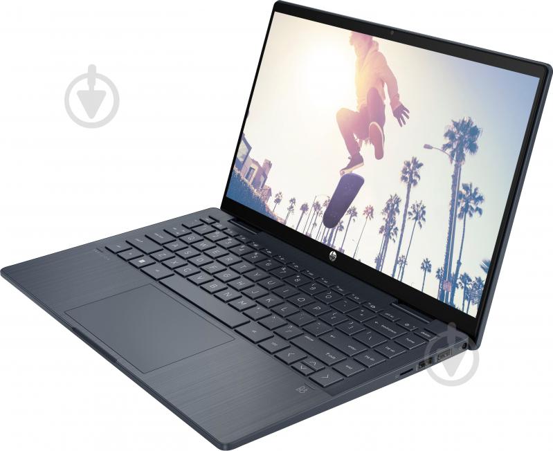 Ноутбук HP Pavilion x360 14" (826T0EA) space blue - фото 6
