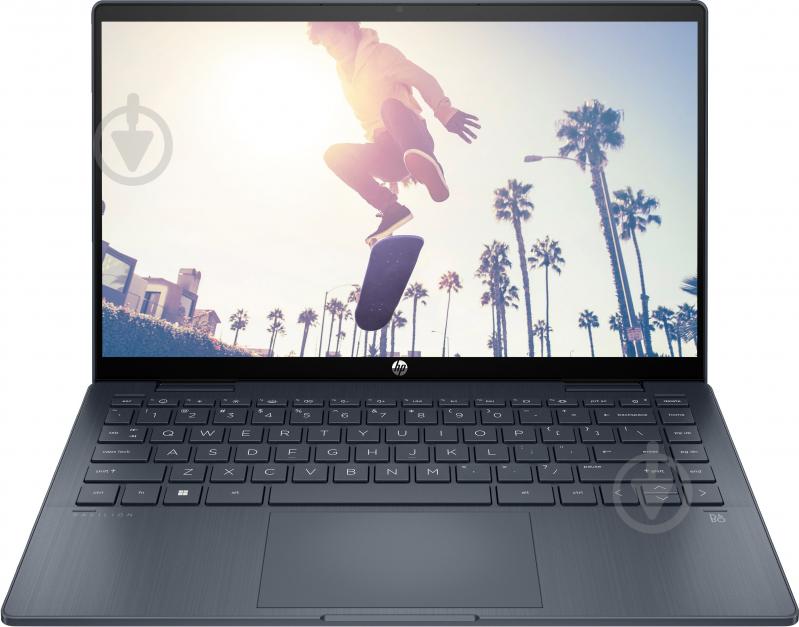 Ноутбук HP Pavilion x360 14" (826T0EA) space blue - фото 5