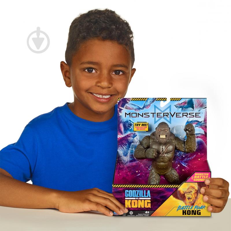 Фигурка Godzilla vs. Kong S2 Конг готов к бою (звук) 35757N - фото 3 Фигурка Godzilla vs. Kong S2 Конг готов к бою (звук) 35757N - фото 3