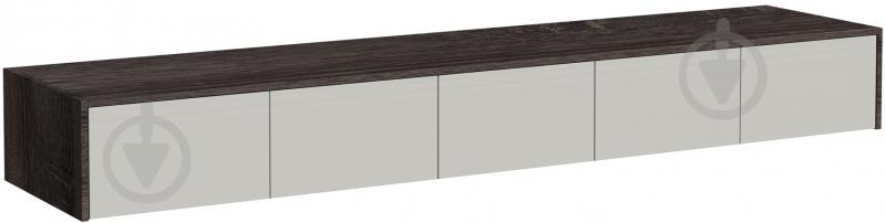 Полка Luxe Studio Loom 2476 300х2476х564 мм агат серый глянец / светло-серый - фото 1