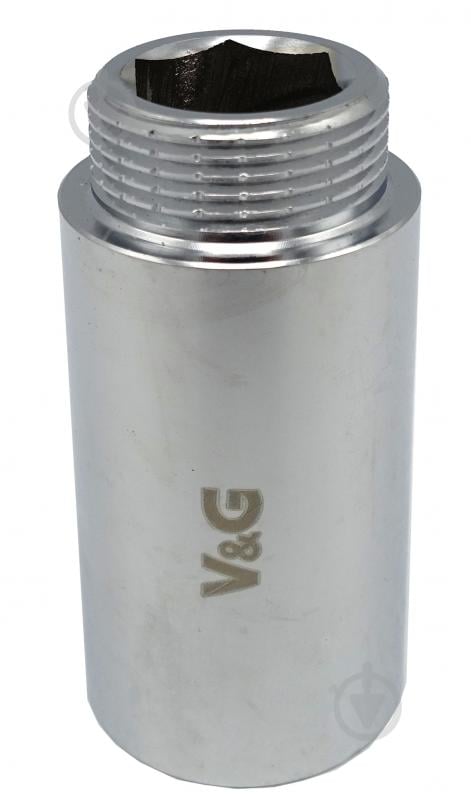 Подовжувач ВЗ V&G VALOGIN 3/4"x40 мм хромований VG-210118 - фото 1