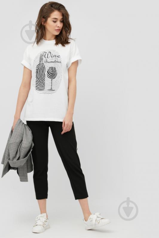 Футболка YAPPI Oversize 3702183 р.S білий - фото 1